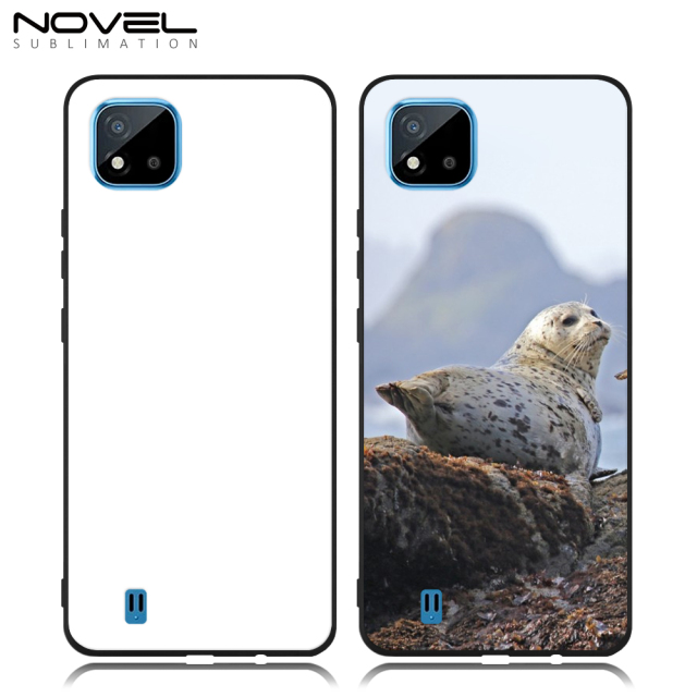 New arrival!!! Sublimation 2D TPU Case Cover for Realme C20/C11 2021、C21、C35 GW Series With Aluminum Insert