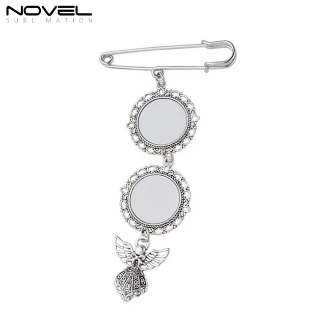 Elaborate Sublimation Blank Graduation Ornament With Metal Insert For DIY Printing