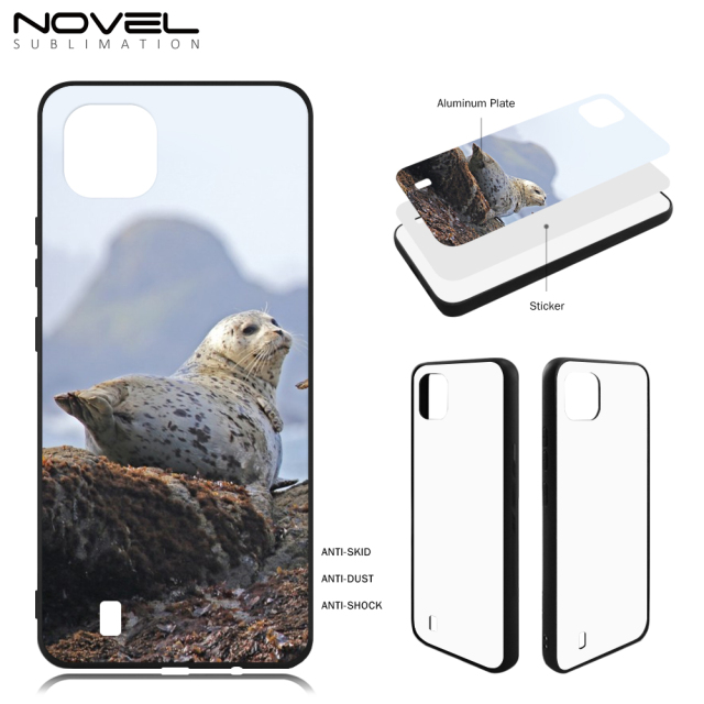 New arrival!!! Sublimation 2D TPU Case Cover for Realme C20/C11 2021、C21、C35 GW Series With Aluminum Insert