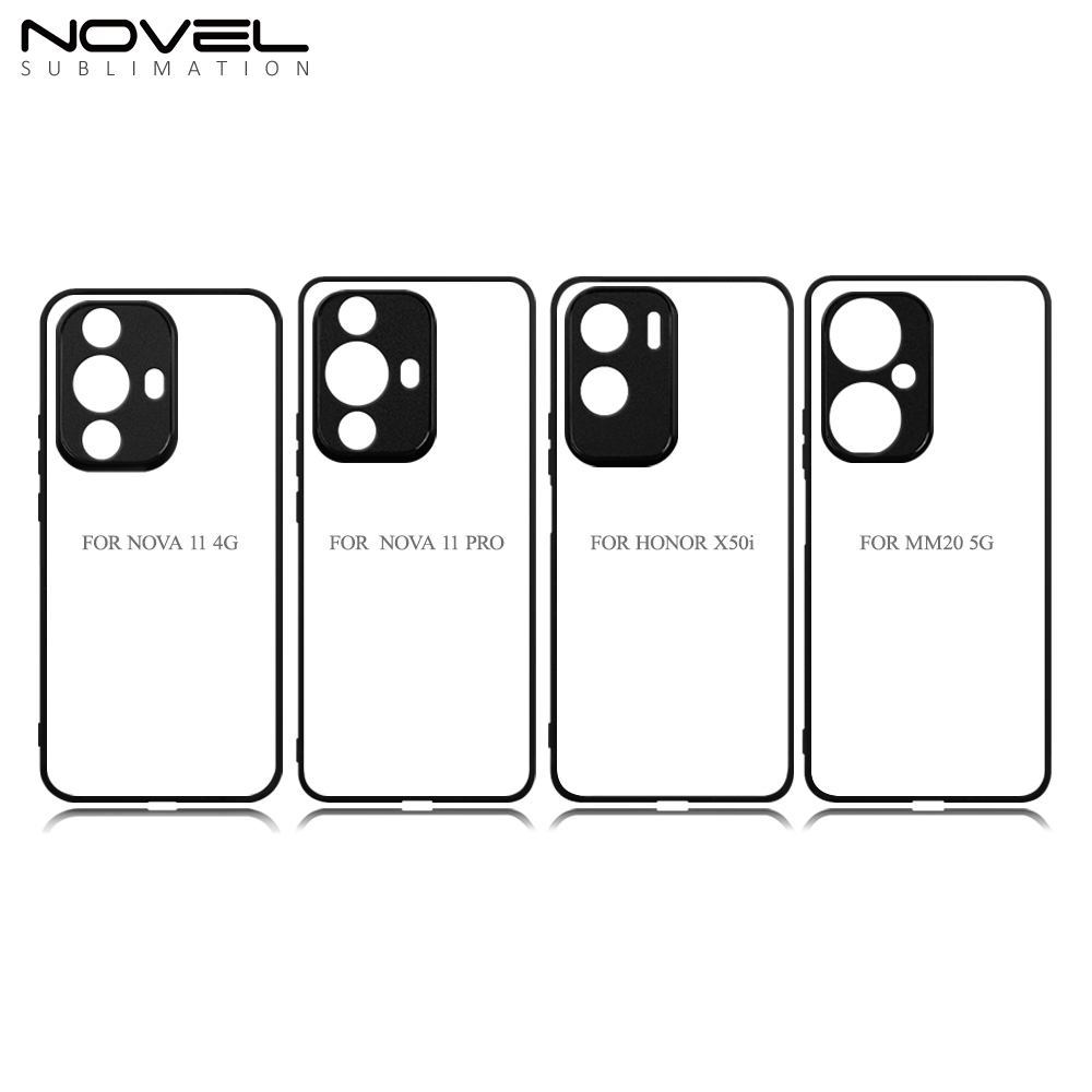 For Huawei Nova 11 4G /Nova 11 Pro /Honor X50i /MM20 5G Sublimation Blank Rubber 2D TPU Phone Case Cover