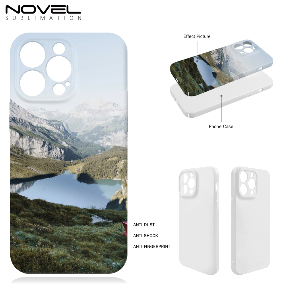 New Arrival 3D Film Sublimation Printing Plastic Phone Case For iPhone 14 Series Full Coverage Mobile Phone Case