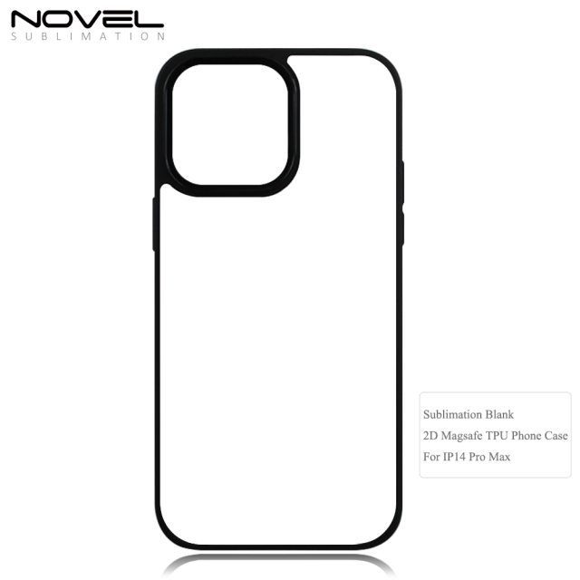 New arrival Sublimation 2D TPU Magsafe Phone Case For iPhone 14 Series Support Wireless Charging