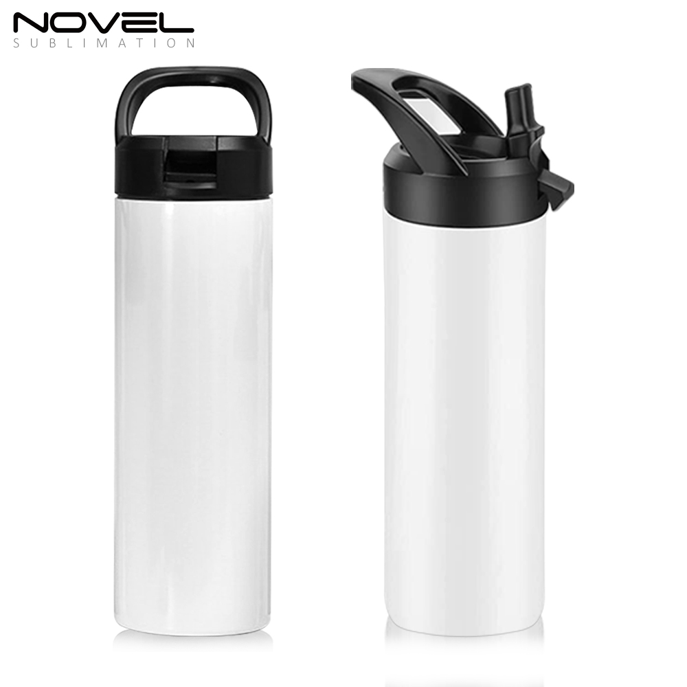 New Arrival Sublimation Printing 20oz Tumblers 20oz Stainless Steel Sports Bottle with Straw