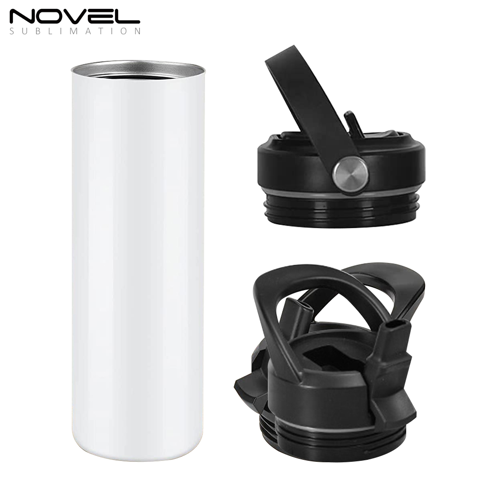 New Arrival Sublimation Printing 20oz Tumblers 20oz Stainless Steel Sports Bottle with Straw