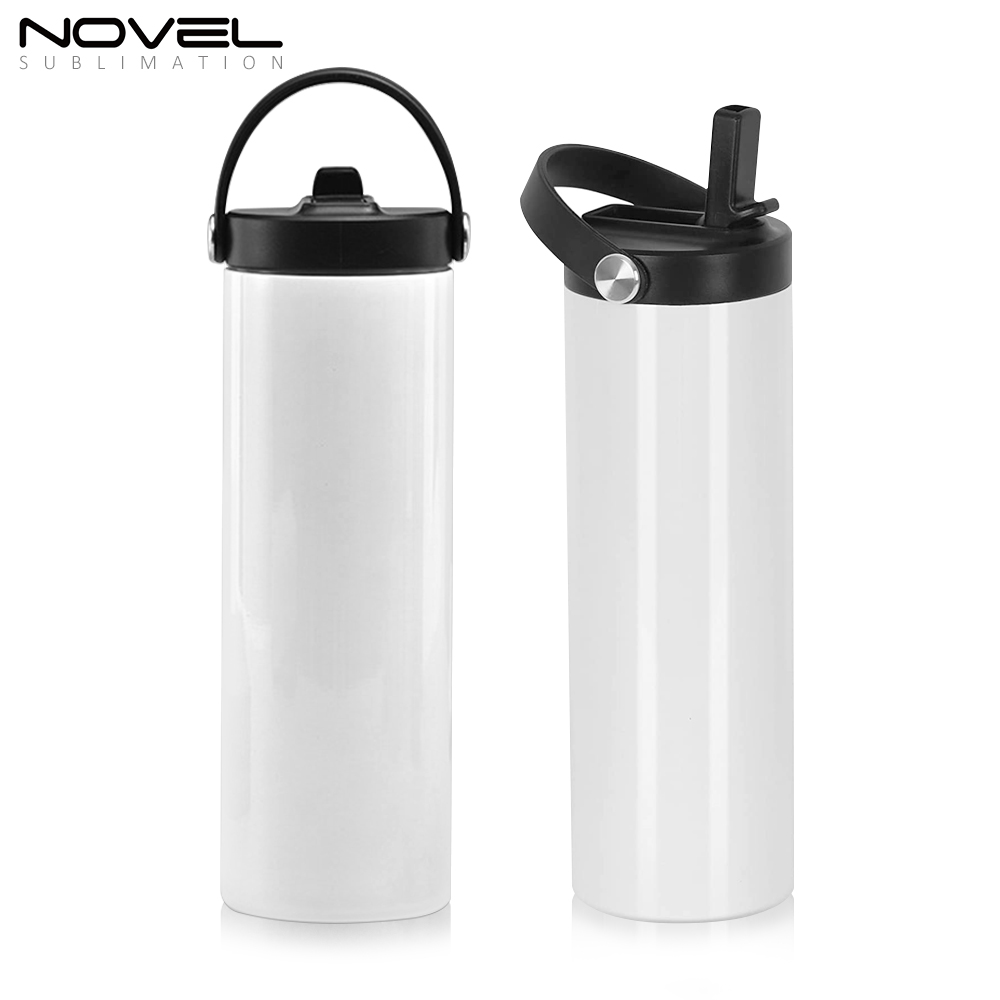 New Arrival Sublimation Printing 20oz Tumblers 20oz Stainless Steel Sports Bottle with Straw