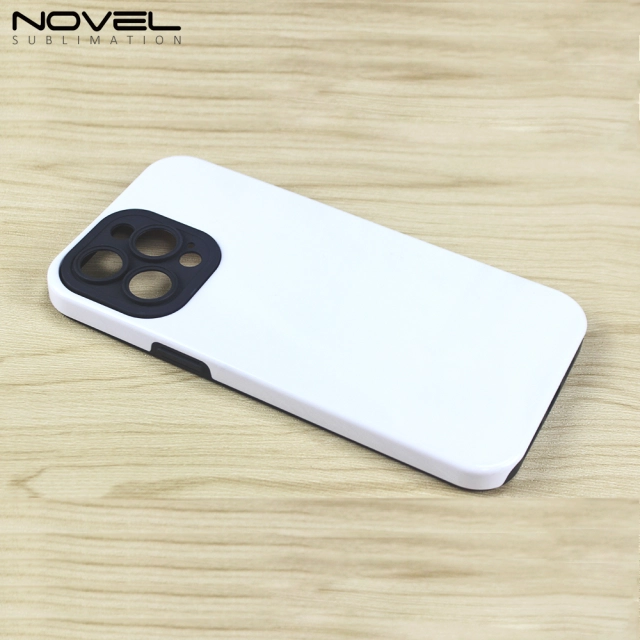 New Arrival 2in1 3D film case Sublimation cover customized DIY Cell Phone case for iPhone 13/14 series