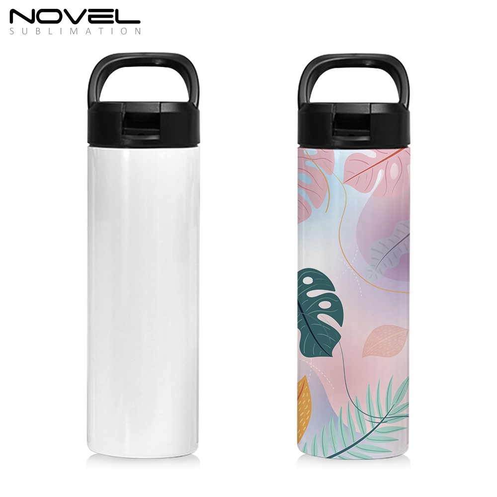 New Arrival Sublimation Printing 20oz Tumblers 20oz Stainless Steel Sports Bottle with Straw