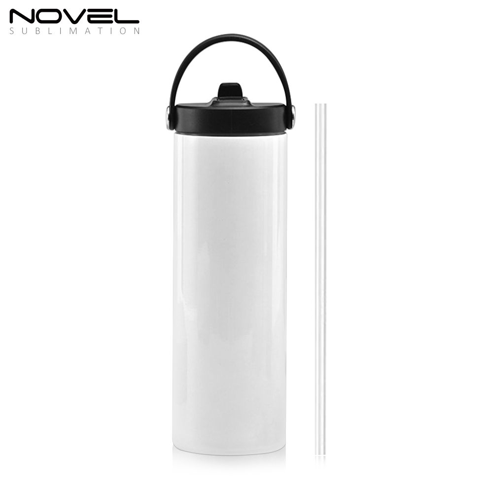New Arrival Sublimation Printing 20oz Tumblers 20oz Stainless Steel Sports Bottle with Straw