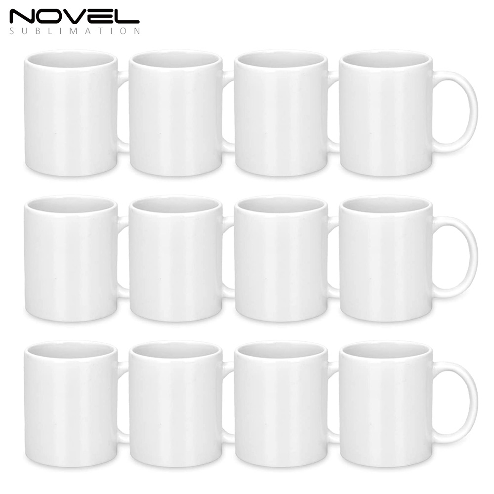 11oz Sublimation Ceramic White Mug Support Personalized Printing