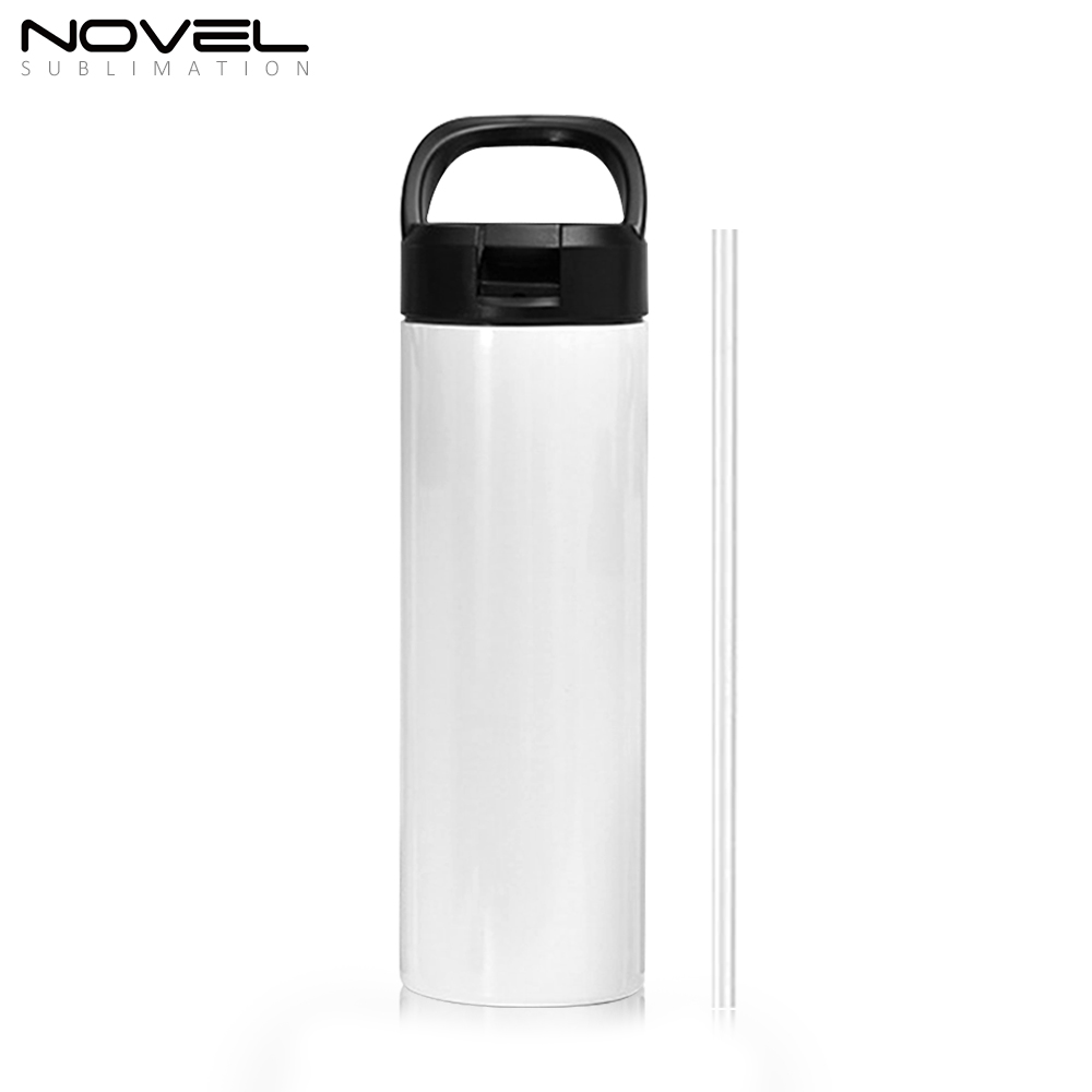 New Arrival Sublimation Printing 20oz Tumblers 20oz Stainless Steel Sports Bottle with Straw