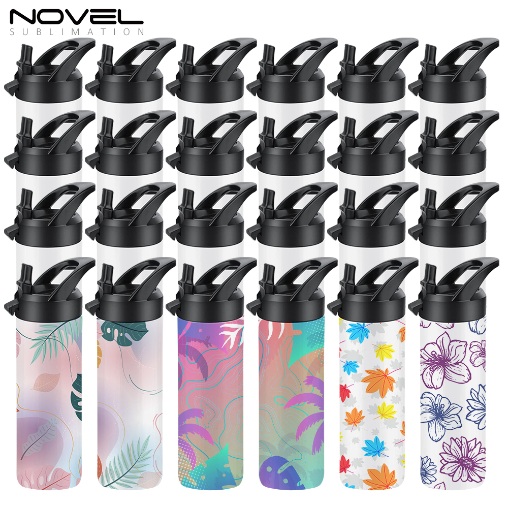 New Arrival Sublimation Printing 20oz Tumblers 20oz Stainless Steel Sports Bottle with Straw