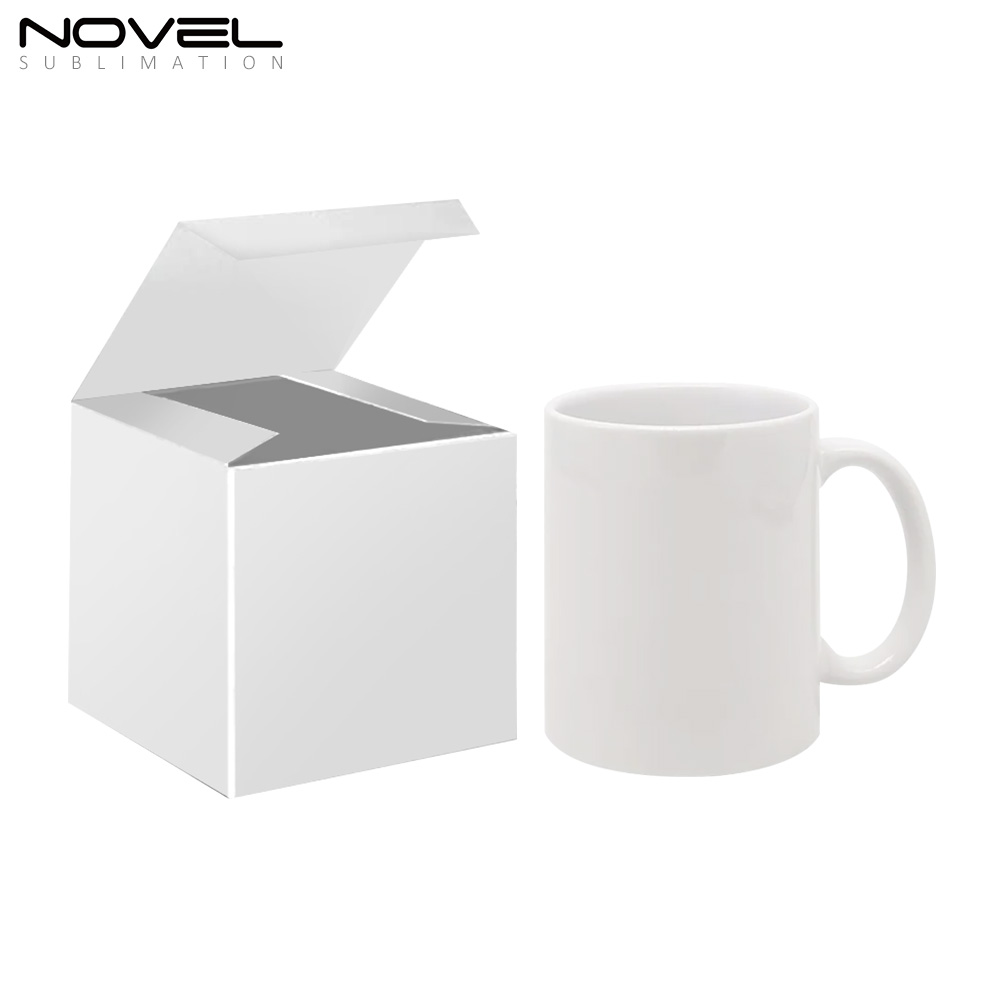 11oz Sublimation Ceramic White Mug Support Personalized Printing
