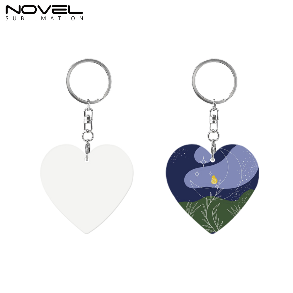 Sublimation Aluminium Keychain Double Sided Print Keyring DIY Keychain Custom Key Tag 11 Shapes Available