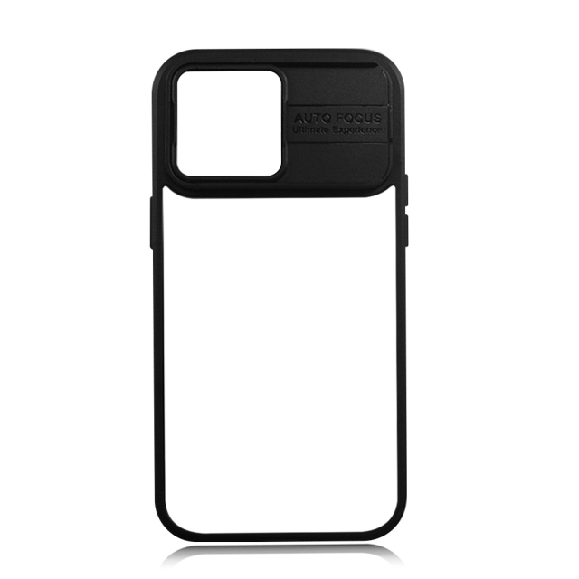 Colorful 2D Sublimation TPU+PC Phone Case with Sliding Window Design and Aluminum Sheet