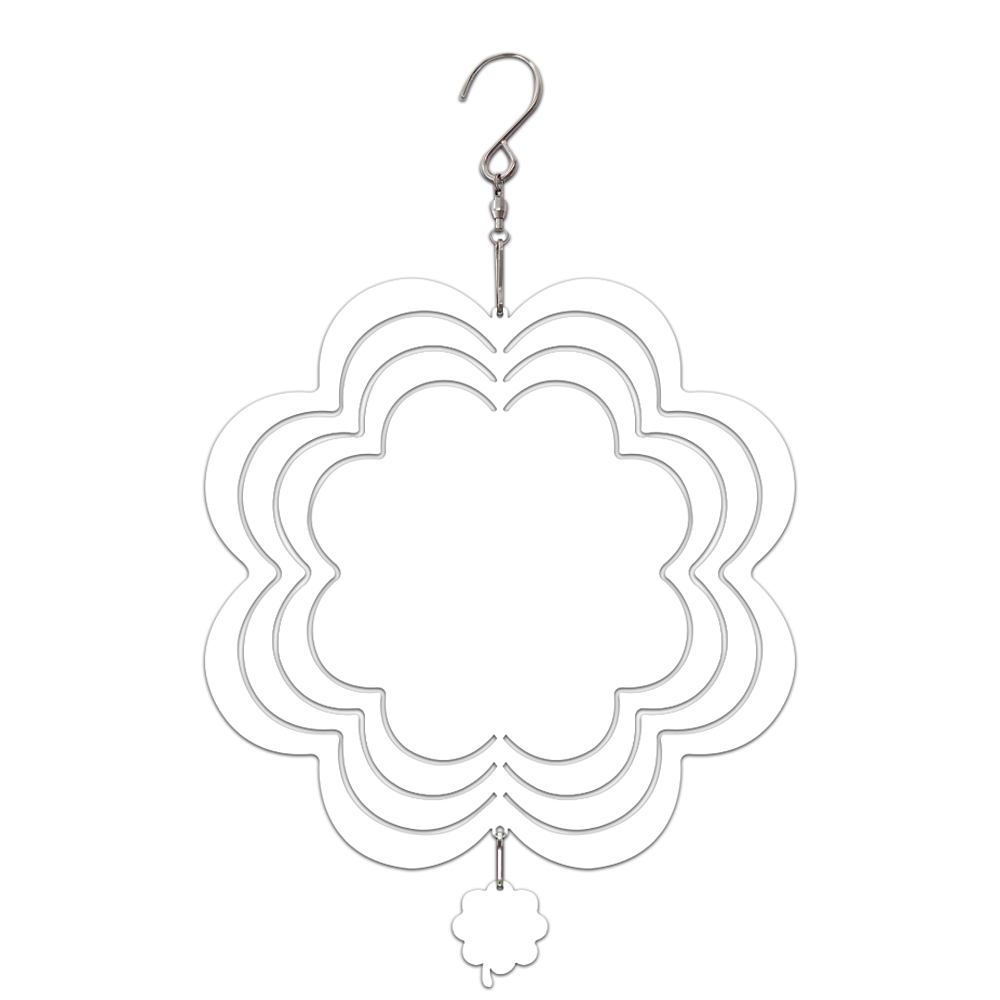 New Arrival Sublimation Aluminum Wind Spinner Double-sided Printable with 13 shapes