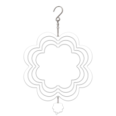 New Arrival Sublimation Aluminum Wind Spinner Double-sided Printable with 13 shapes