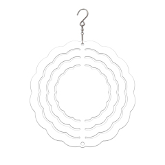 New Arrival Sublimation Aluminum Wind Spinner Double-sided Printable