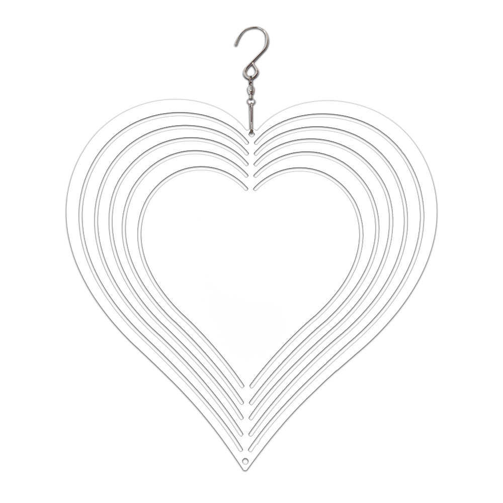 New Arrival Sublimation Aluminum Wind Spinner Double-sided Printable with 13 shapes