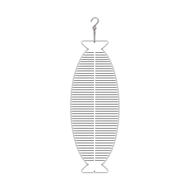 New Arrival Sublimation Aluminum Wind Spinner Double-sided Printable in the shape of fishbone