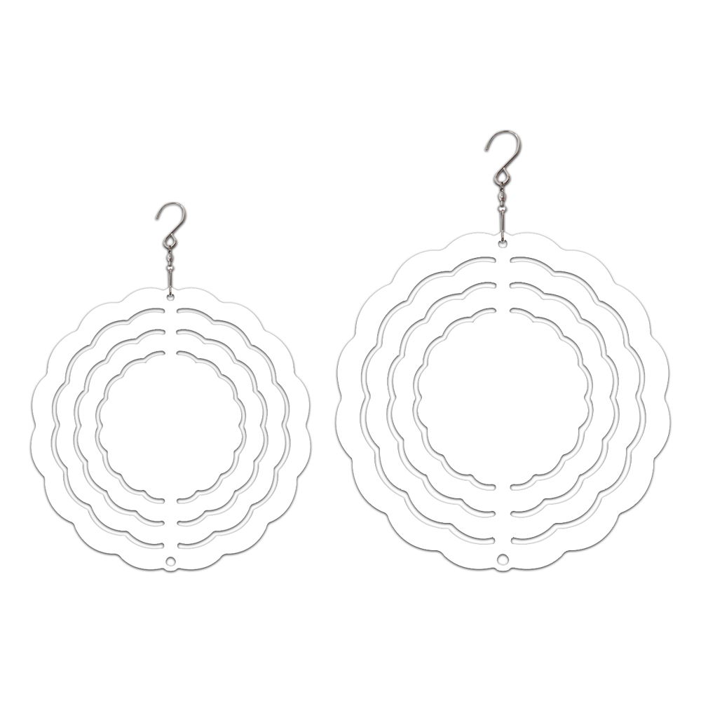 New Arrival Sublimation Aluminum Wind Spinner Double-sided Printable