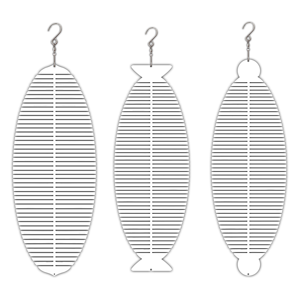 New Arrival Sublimation Aluminum Wind Spinner Double-sided Printable in the Shape of Fishbone