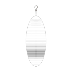 New Arrival Sublimation Aluminum Wind Spinner Double-sided Printable in the shape of fishbone