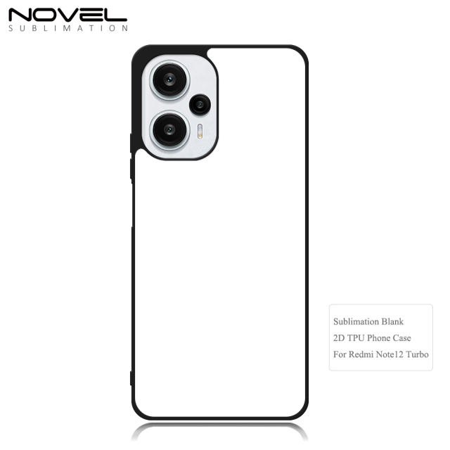 New Arrival Sublimation 2D TPU Phone Case for Redmi Note 12 Turbo DIY Shell With Aluminum Sheet