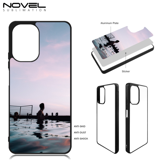 New Arrival Sublimation 2D TPU Phone Case for Redmi Note 12 Turbo DIY Shell With Aluminum Sheet