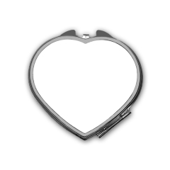 Sublimation Blank Pocket Mirror Stainless Steel Compact Mirror