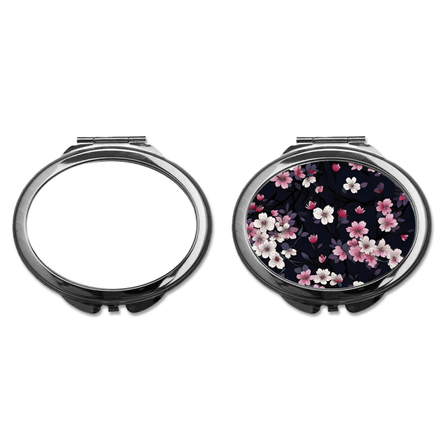 Sublimation Blank Pocket Mirror Stainless Steel Compact Mirror