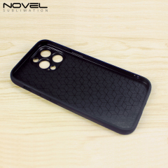 Sublimation Blank 2D TPU Phone Case for iPhone 14 Series DIY Shell With Aluminum Sheet with Reflective Strips