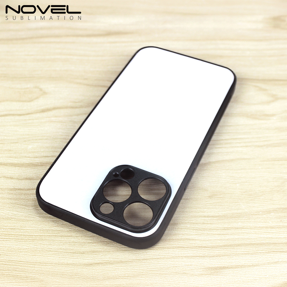 New Arrival Sublimation blank 2D TPU Phone Case for iPhone 14 Series DIY Shell With Aluminum Sheet