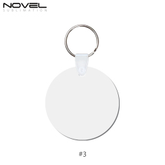 New Arrival Sublimation MDF Double Sided Print Keyring DIY Keychain
