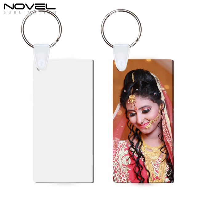 New Arrival Sublimation MDF Double Sided Print Keyring DIY Keychain
