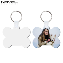 New Arrival Sublimation MDF Double Sided Print Keyring DIY Keychain