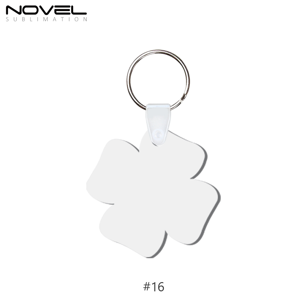 Sublimation MDF Double Sided Print Keyring DIY Keychain Heat Press Custom Keychain
