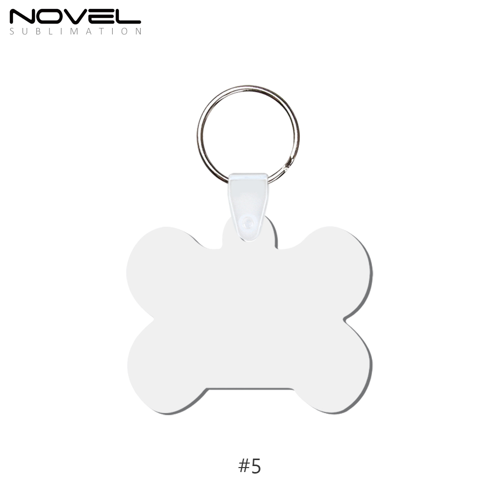 Sublimation MDF Double Sided Print Keyring DIY Keychain Heat Press Custom Keychain