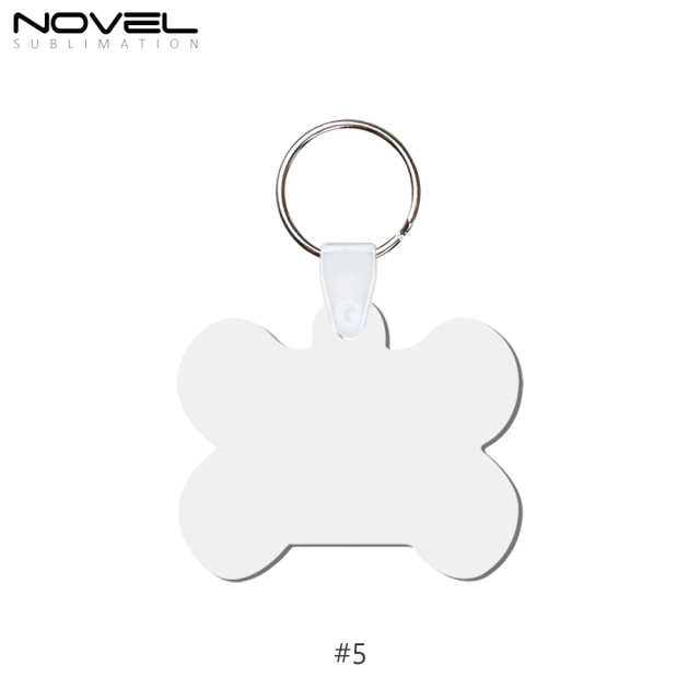 New Arrival Sublimation MDF Double Sided Print Keyring DIY Keychain