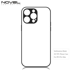New Arrival Sublimation blank 2D TPU Phone Case for iPhone Series DIY Shell With Aluminum Sheet