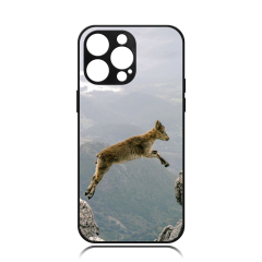 Smooth Sides Sublimation Blank 2D TPU Phone Case for iPhone 14 Series DIY Shell With Aluminum Sheet