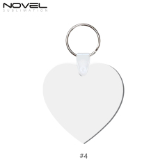 New Arrival Sublimation MDF Double Sided Print Keyring DIY Keychain