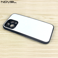 Sublimation Blank 2D TPU Phone Case for iPhone 14 Series DIY Shell With Aluminum Sheet with Reflective Strips
