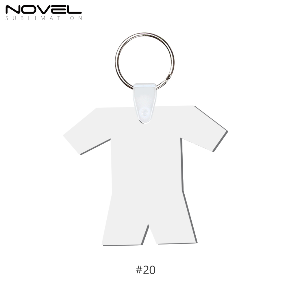 Sublimation MDF Double Sided Print Keyring DIY Keychain Heat Press Custom Keychain