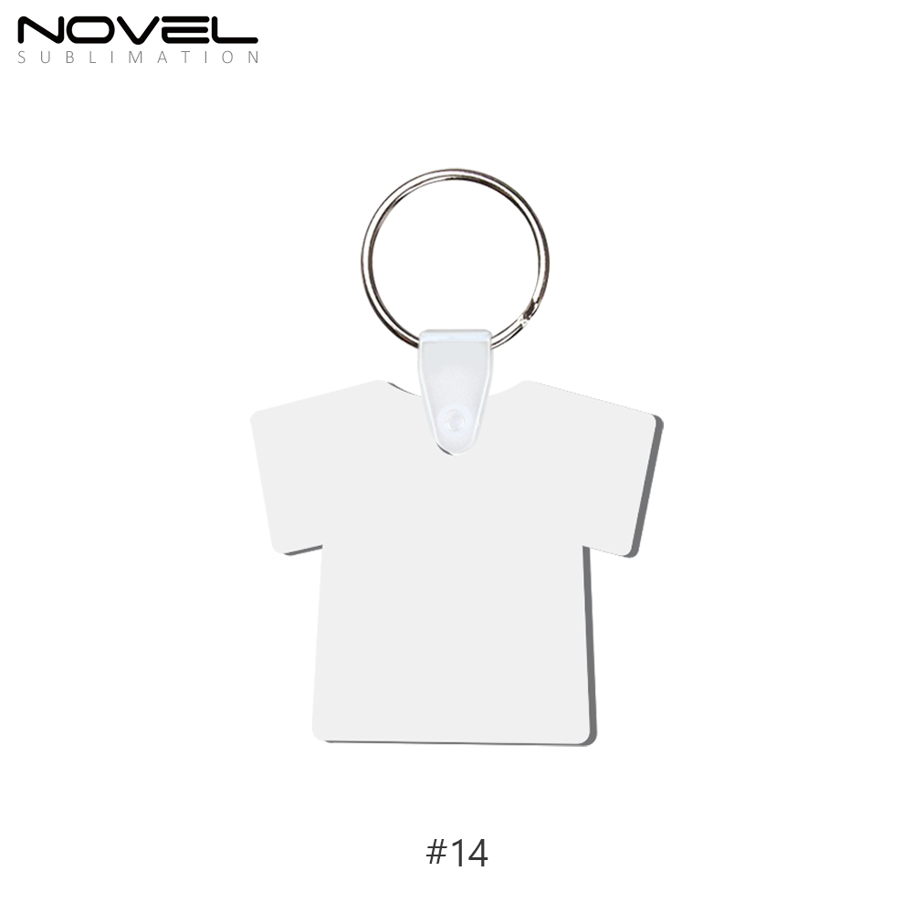 Sublimation MDF Double Sided Print Keyring DIY Keychain Heat Press Custom Keychain