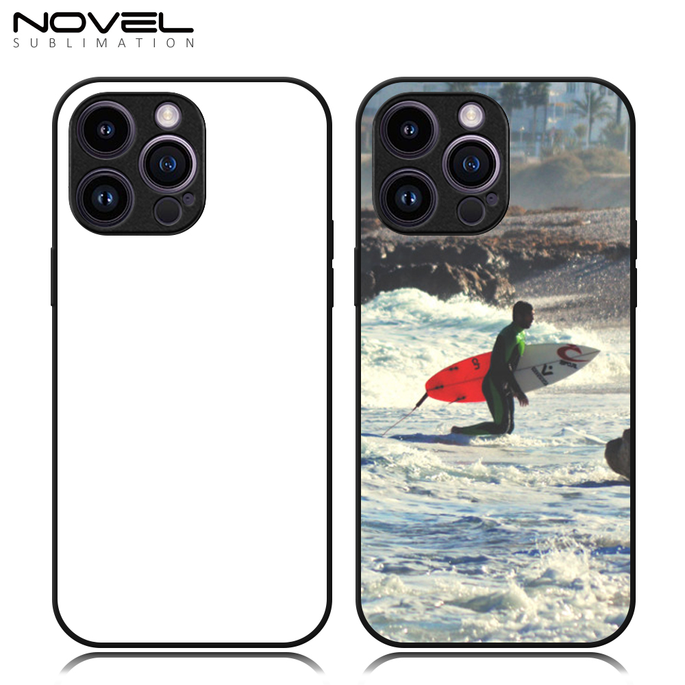 New Arrival Sublimation blank 2D TPU Phone Case for iPhone 14 Series DIY Shell With Aluminum Sheet