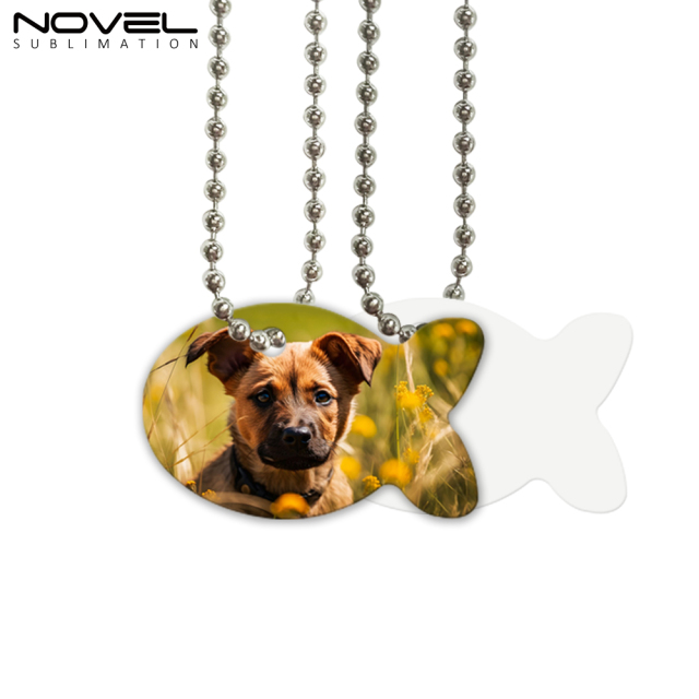 New Arrival Sublimation Aluminum Double Sided Print Dog Tags with 8 Shapes