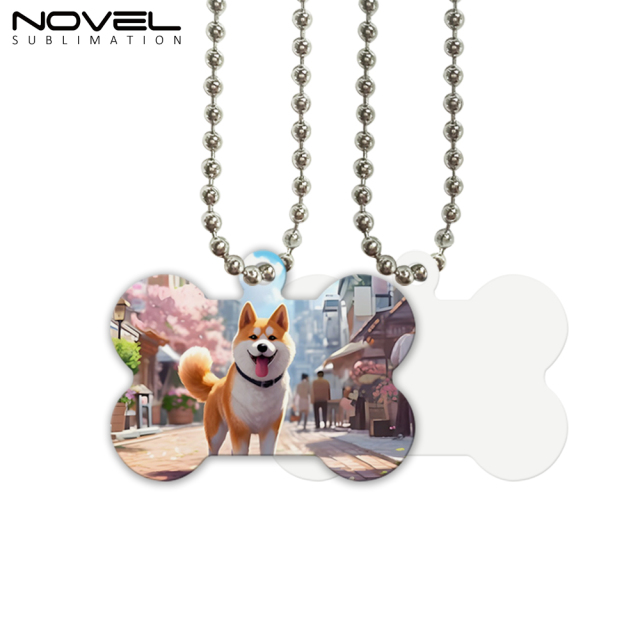 New Arrival Sublimation Aluminum Double Sided Print Dog Tags with 8 Shapes