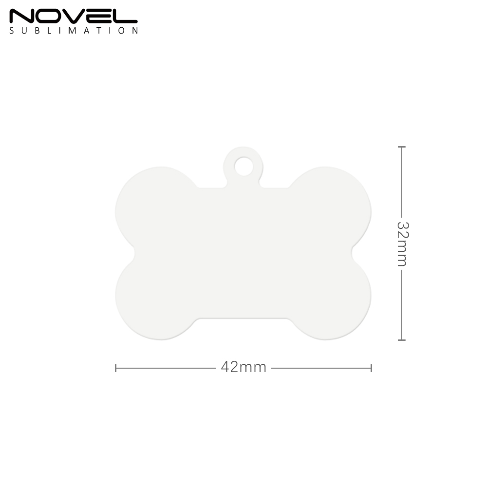 New Arrival Sublimation Aluminum Double Sided Print Dog Tags with 8 Shapes