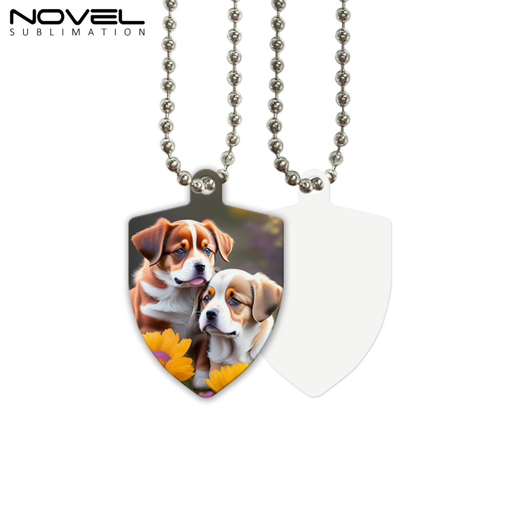 New Arrival Sublimation Aluminum Double Sided Print Dog Tags with 8 Shapes