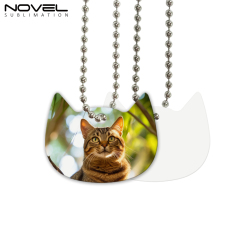 New Arrival Sublimation Aluminum Double Sided Print Dog Tags with 8 Shapes